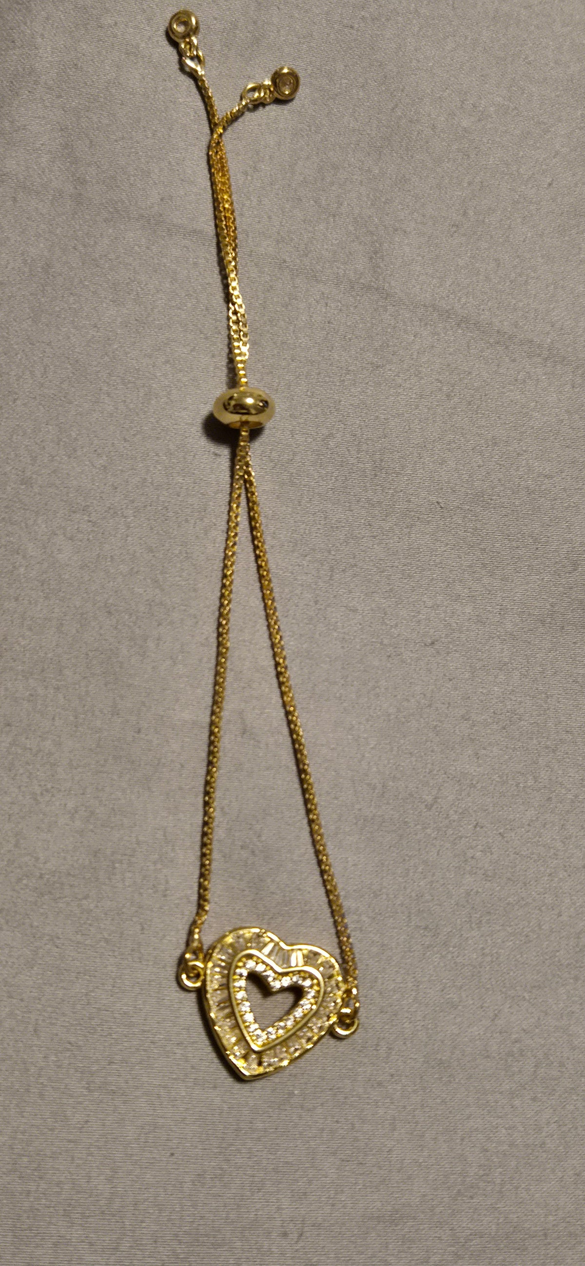 Luxe Double Heart Adjustable Bracelet