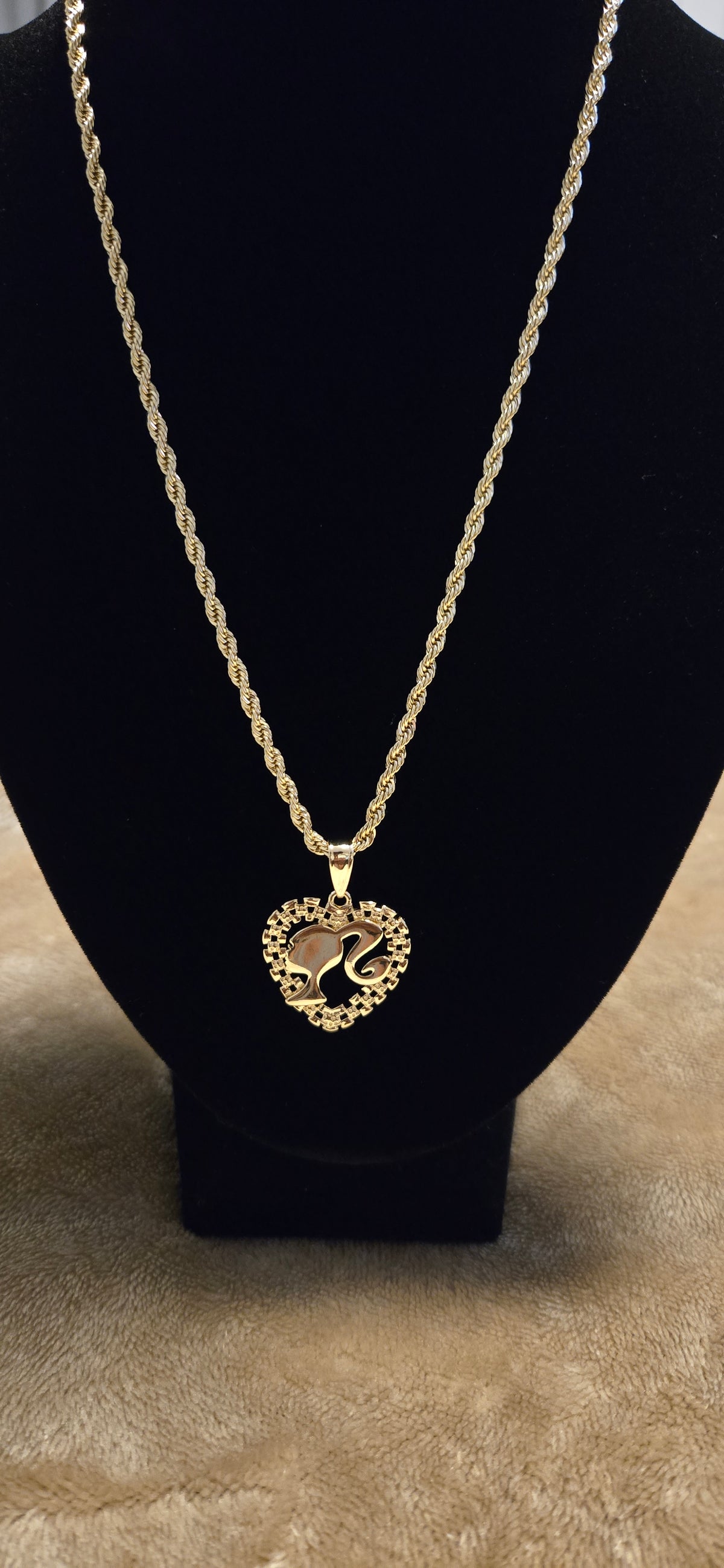 Luxe Doll Heart Necklace